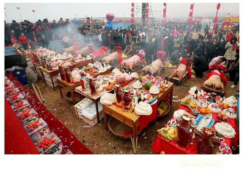 青岛500多年历史大型盛典田横祭海节喜气气派祭海盛典将重现传统北方渔民祭海仪式